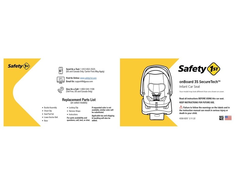 Safety 1st onBoard 35 SecureTech User manual Safety 1st onBoard 35 SecureTech User manual