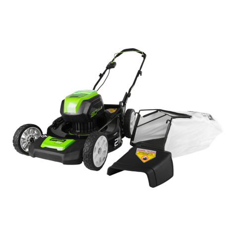 GreenWorks GLM801600 owner's manual