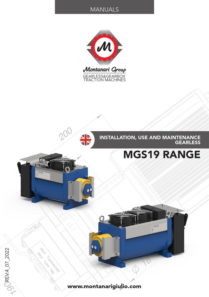 Montanari MGS19 Installation, use and maintenance