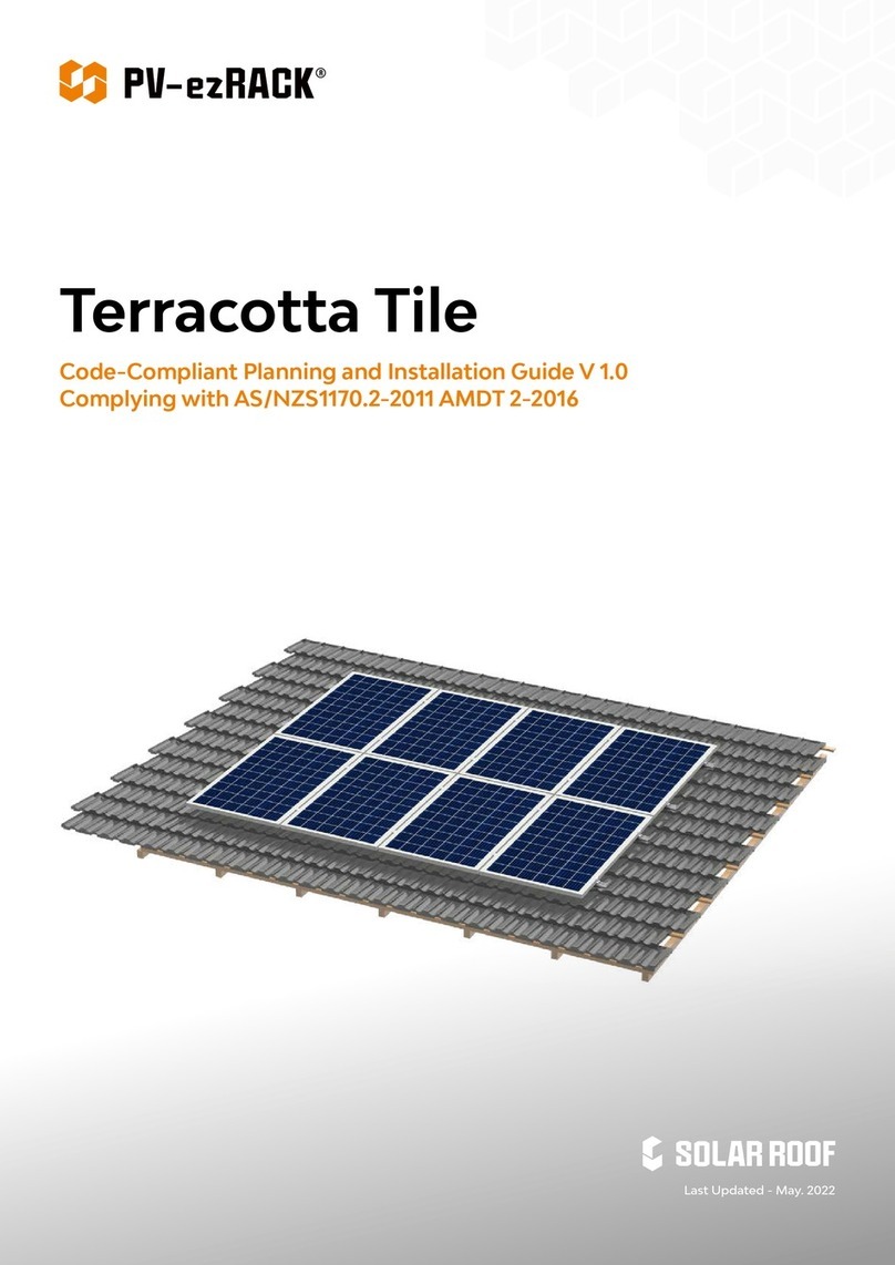 Clenergy PV-ezRack SolarRoof Technical manual