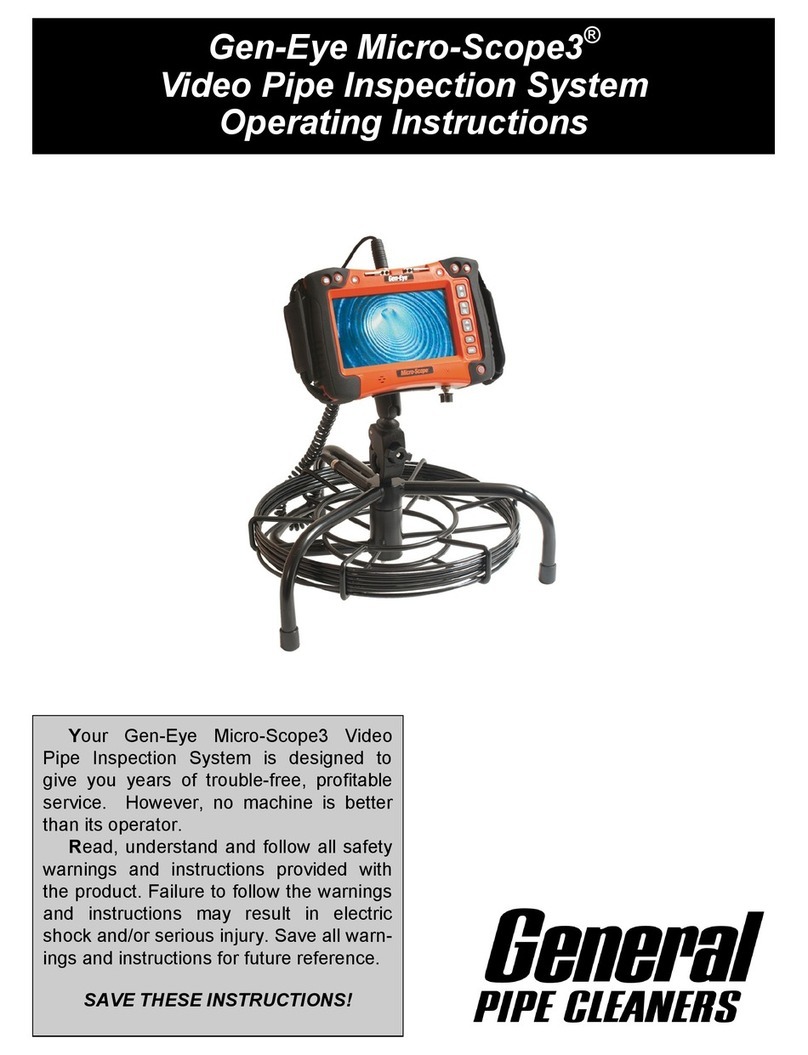 General Pipe Cleaners Gen-Eye Micro-Scope3 operating instructions