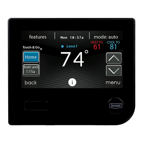 Bryant Evolution Connex Control User manual