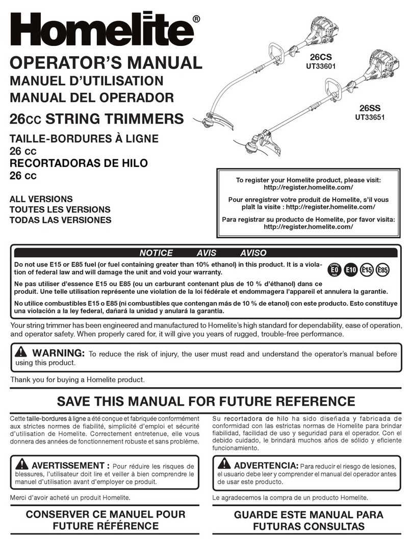 Homelite UT33601 User manual
