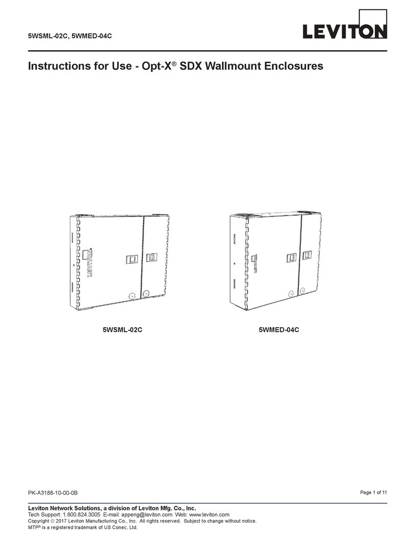 Leviton Opt-X 5WMED-04C User manual Leviton Opt-X 5WMED-04C User manual