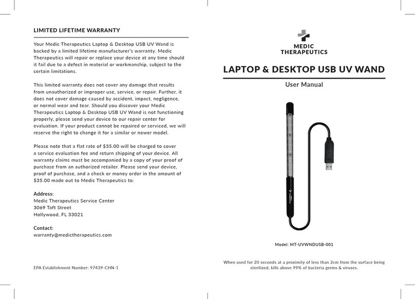 Medic Therapeutics MT-UVWNDUSB-001 user manual