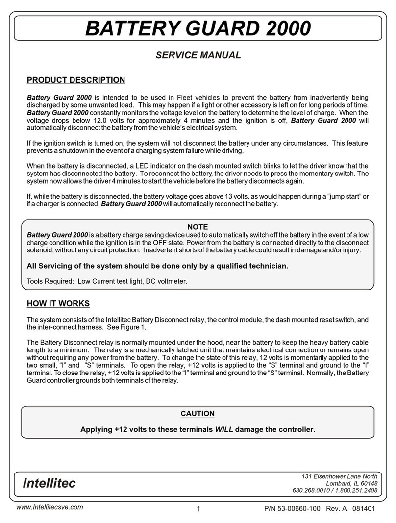 Intellitec BATTERY GUARD 2000 User manual