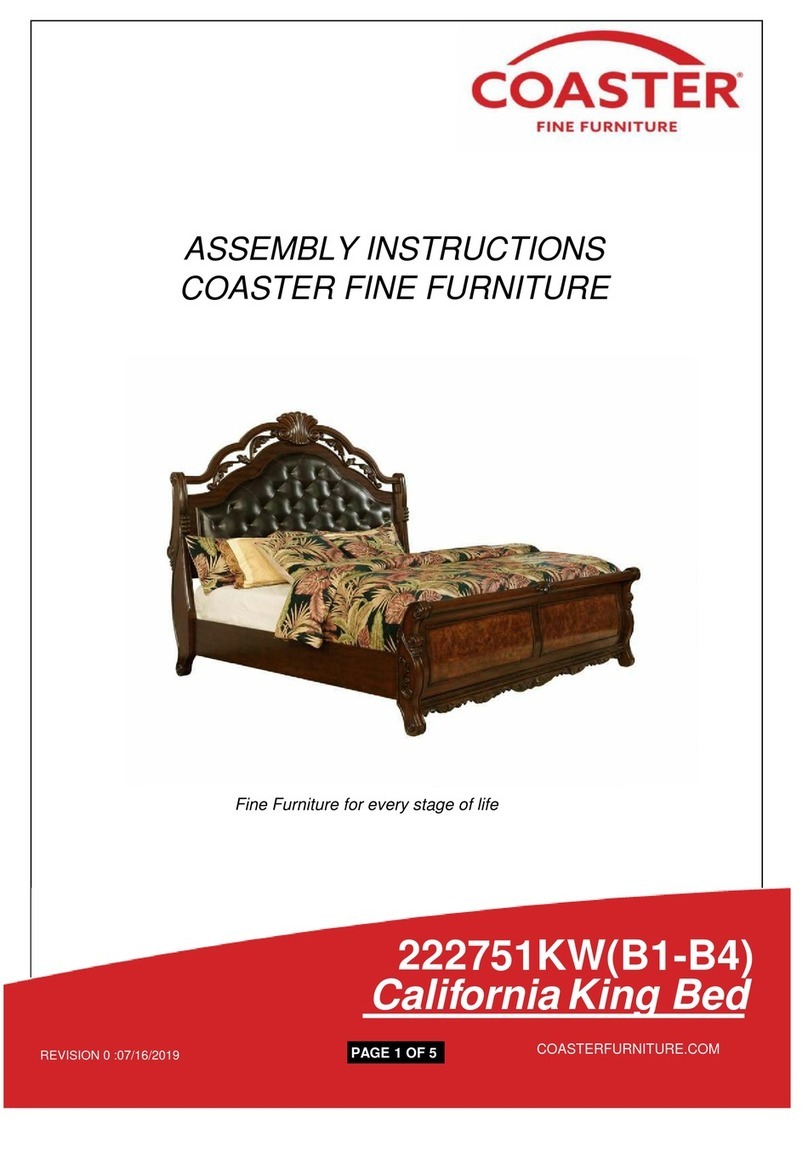Coaster California 222751KW Assembly instructions