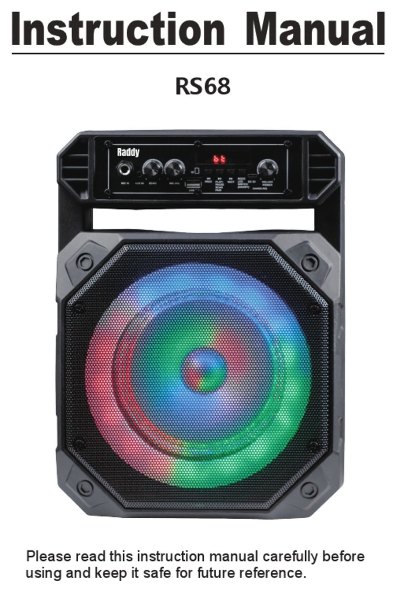 Raddy RS68 instruction manual