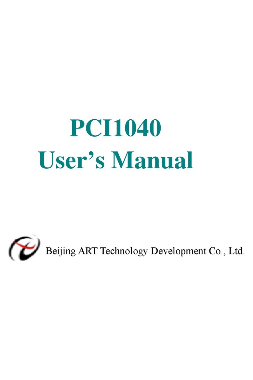 Beijing ART Tech PCI1040 user manual