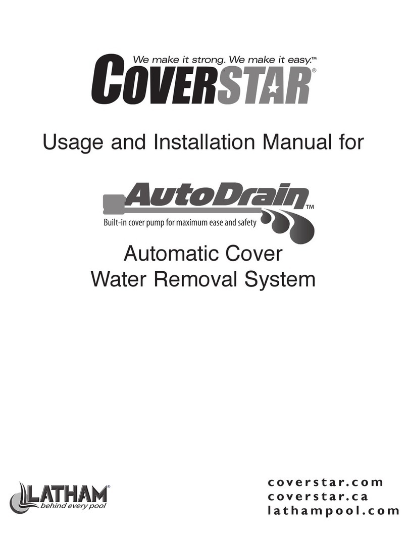 Latham COVERSTAR AutoDrain Usage and installation manual