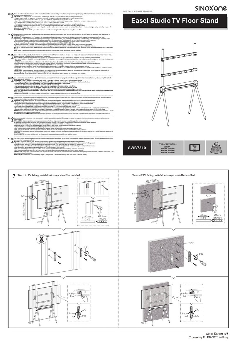 SINOX one SWB7310 installation manual