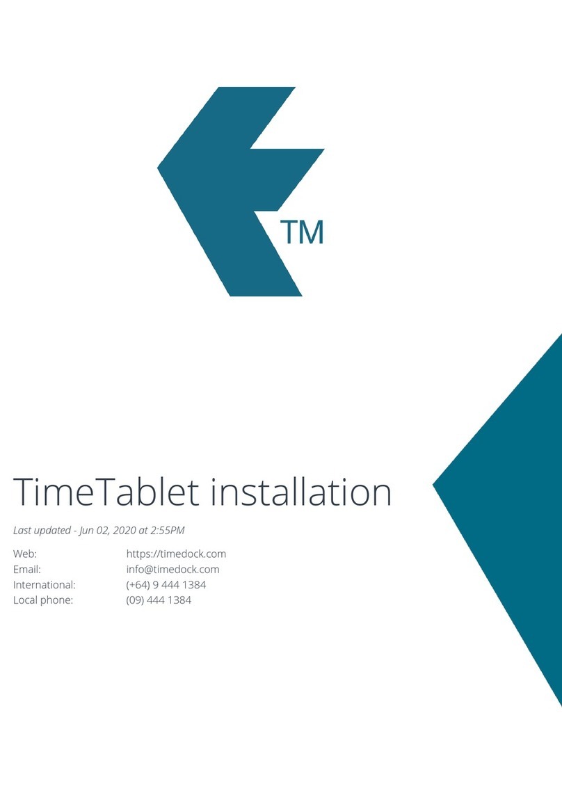 TM TimeTablet Installation