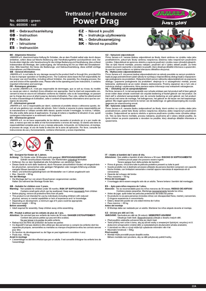 Jamara Power Drag 460805 User manual