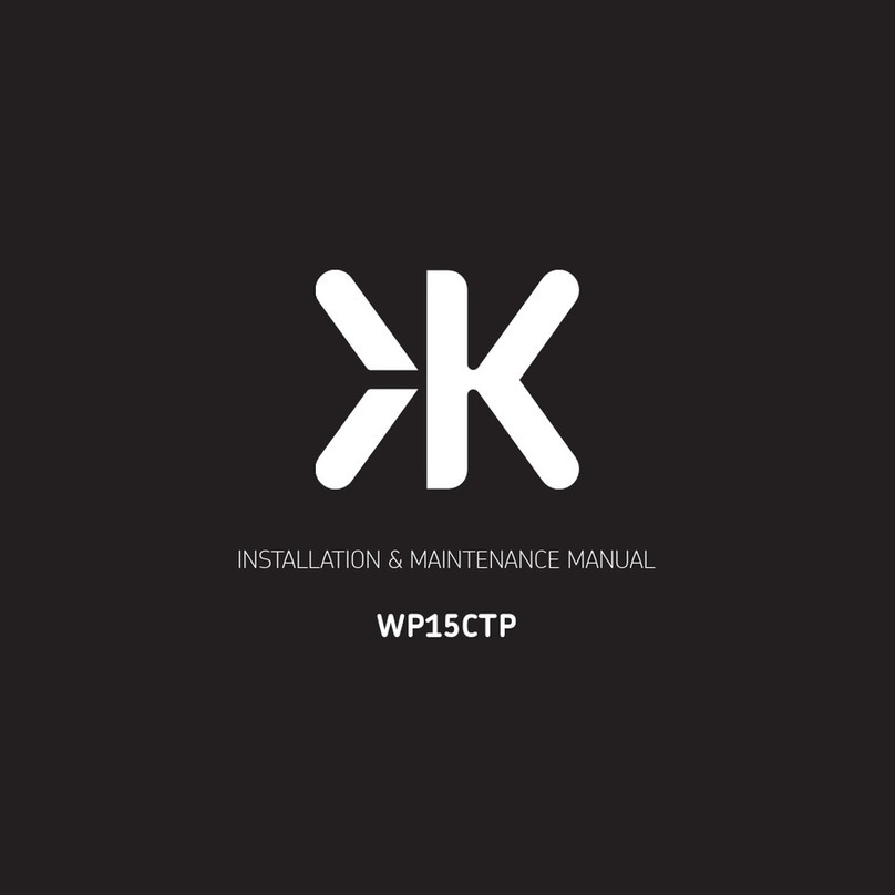 ML Accessories WP15CTP Installation & maintenance manual