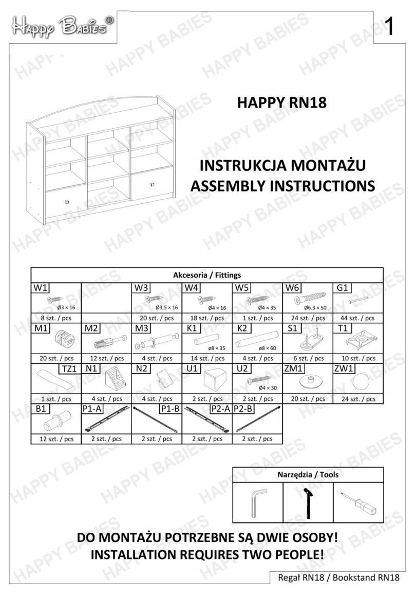 Happy Babies RN18 Assembly instructions