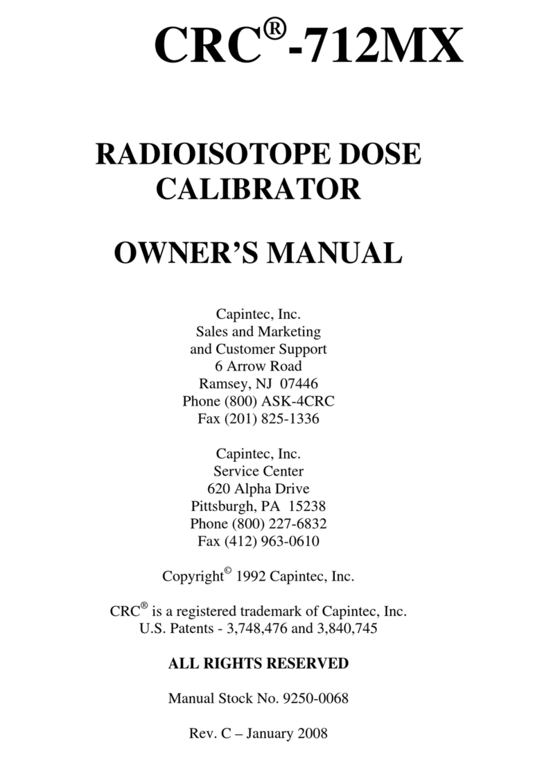 Capintec CRC-712MX owner's manual