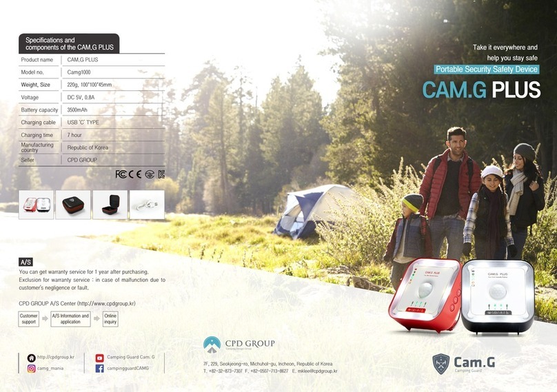 CPD GROUP CAM.G PLUS quick start guide