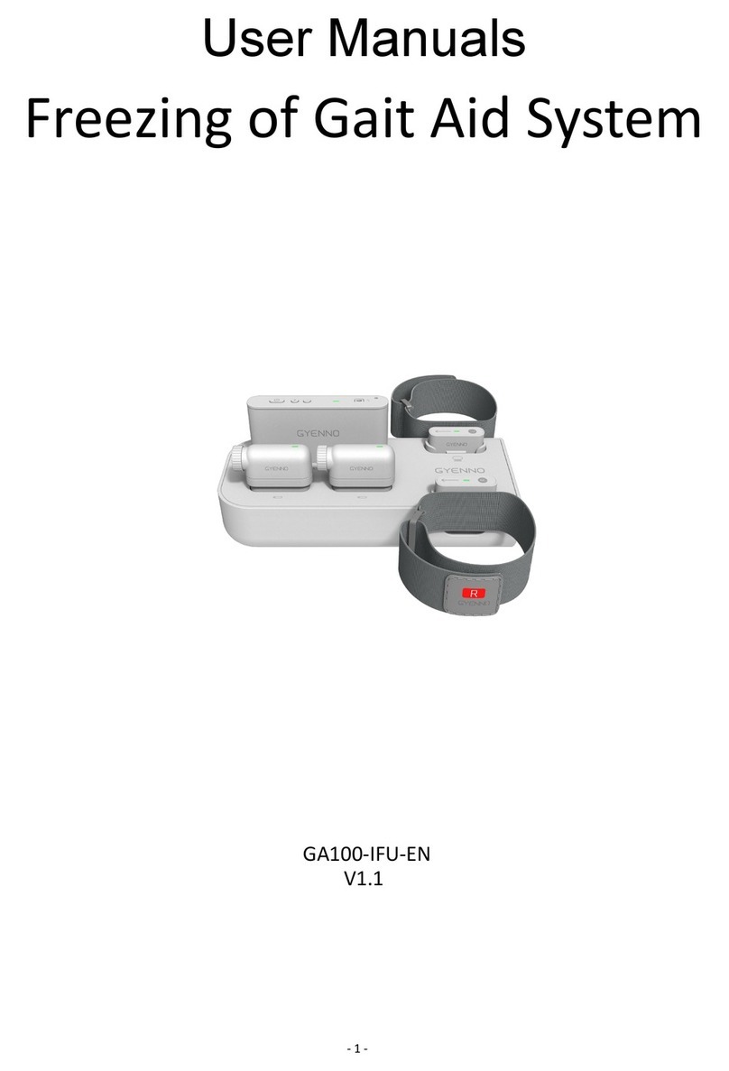 Gyenno Freezing of Gait Aid System User manuals