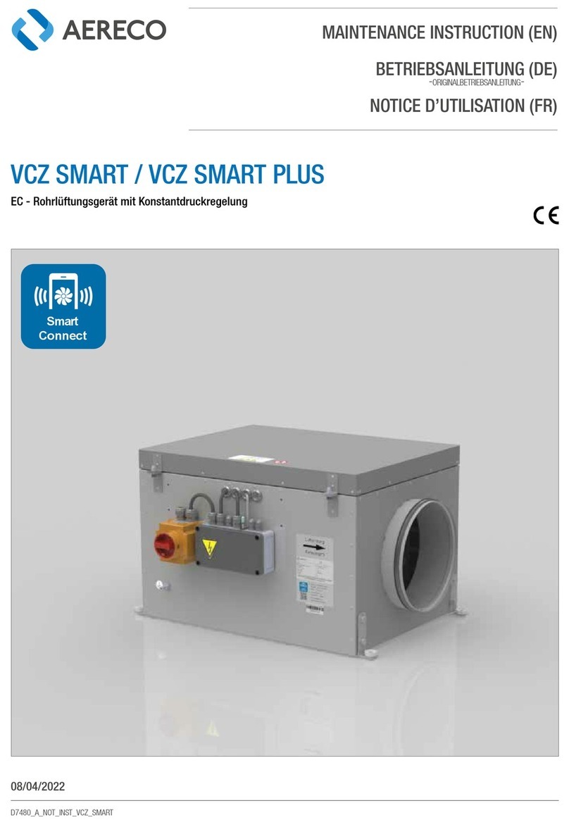 Aereco VCZ 0 Smart Operating and maintenance instructions
