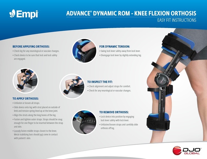 DJO Global Empi ADVANCE DYNAMIC ROM Easy to fit instructions DJO Global Empi ADVANCE DYNAMIC ROM Easy to fit instructions