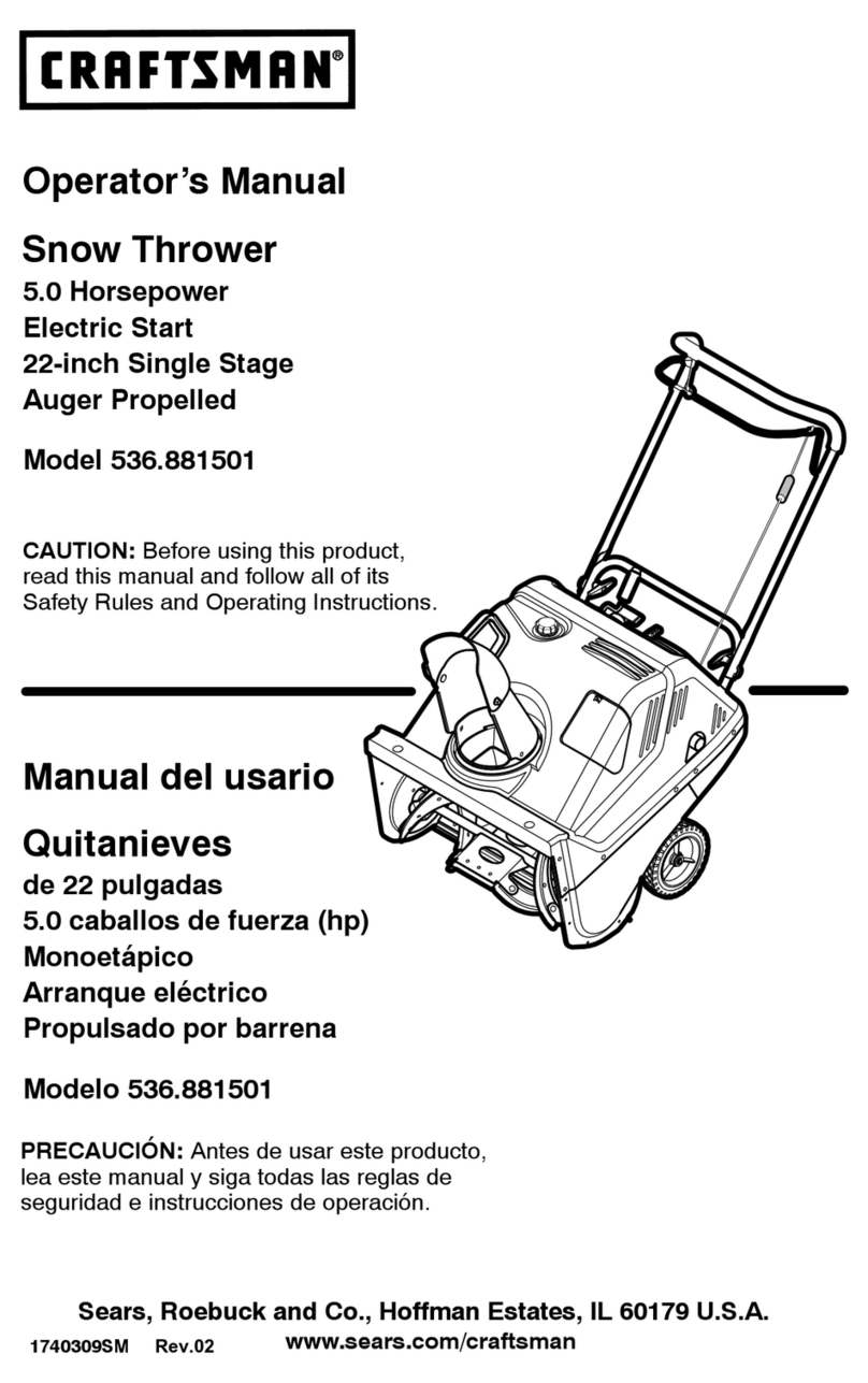 Craftsman 536.881501 User manual