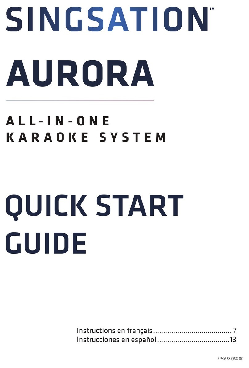 Singsation AURORA User manual