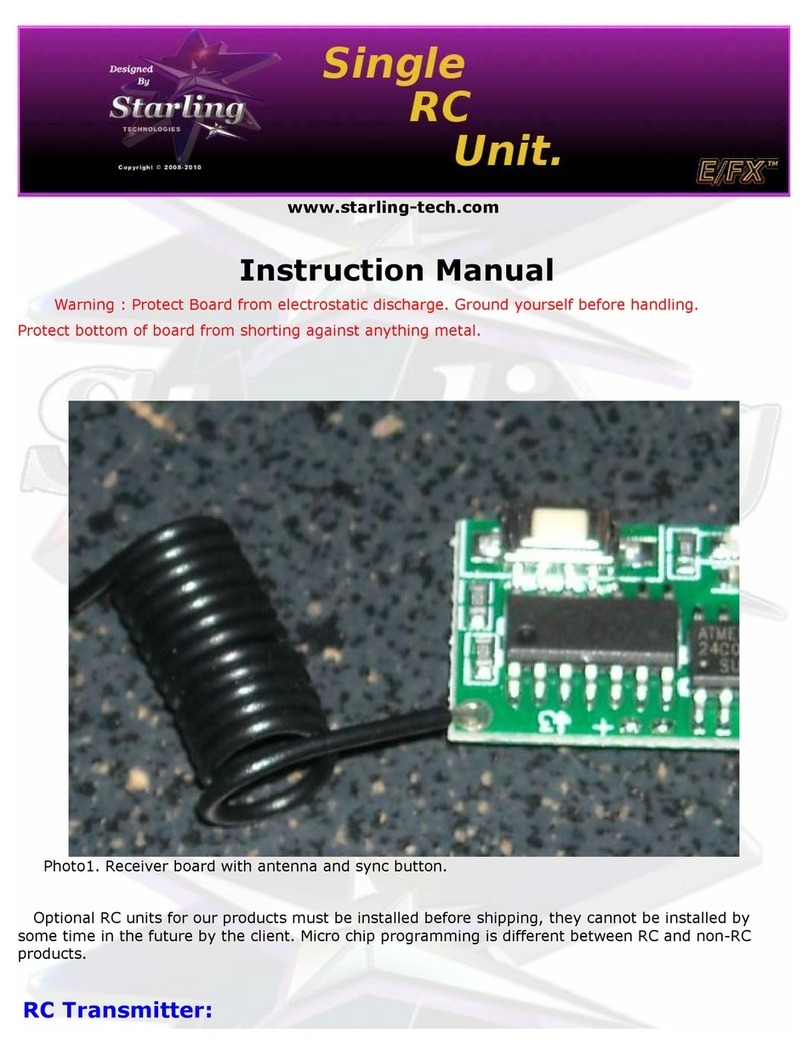 Starling Technologies E/FX instruction manual