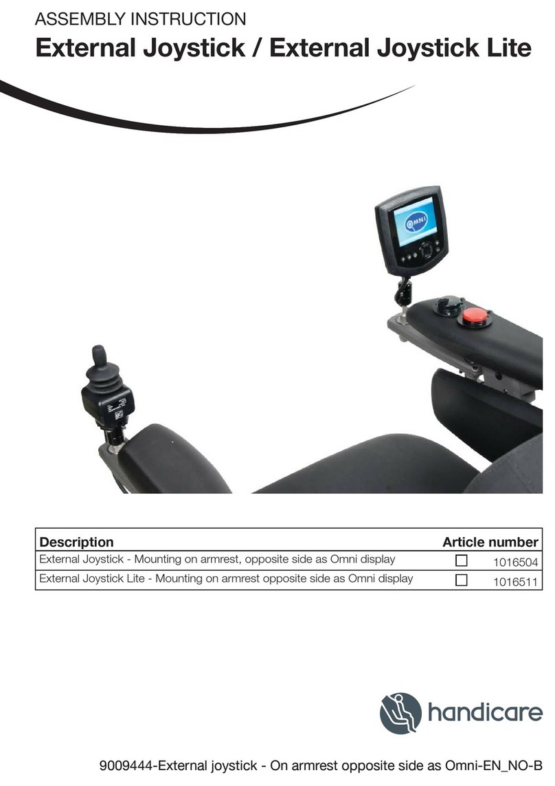 Handicare External Joystick Assembly instruction