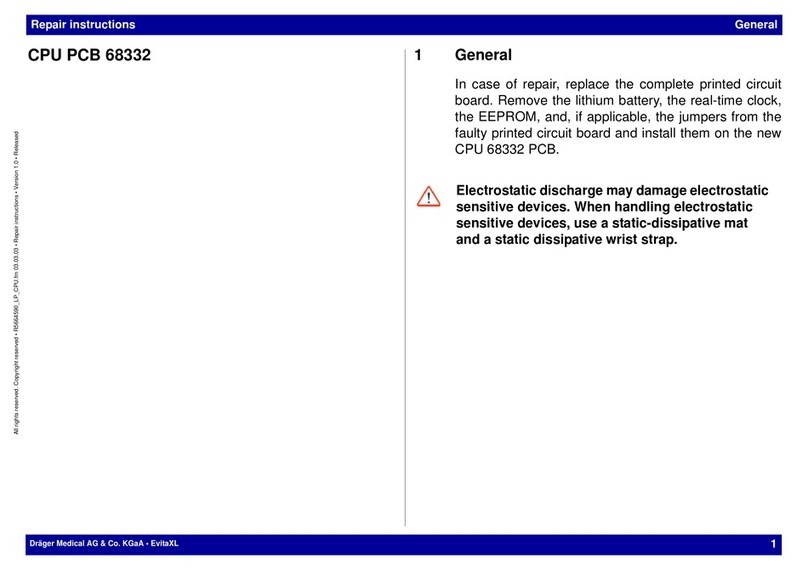 Dräger Medical CPU PCB 68332 Setup guide