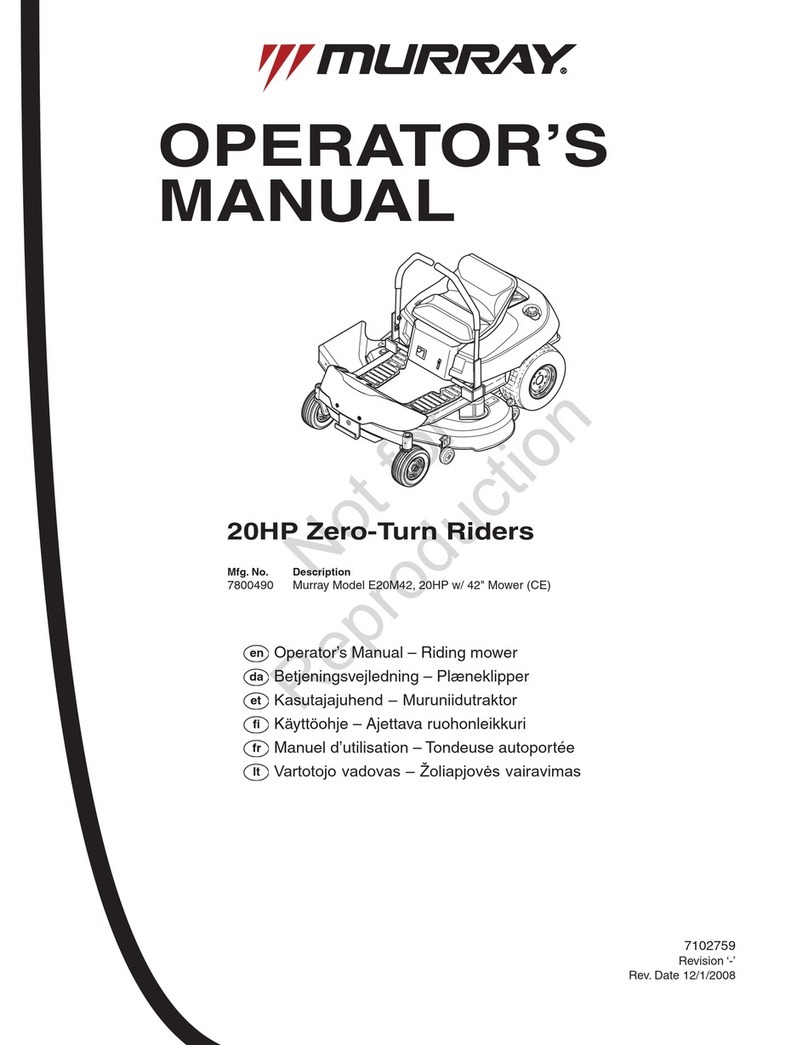 Murray E20M42 User manual