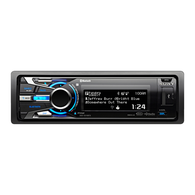 Sony DSX-S310BTX User manual