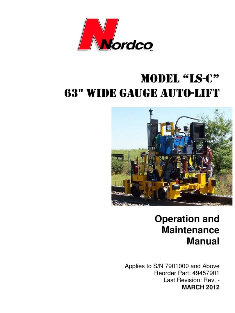 Nordco LS-C Operation and maintenance manual