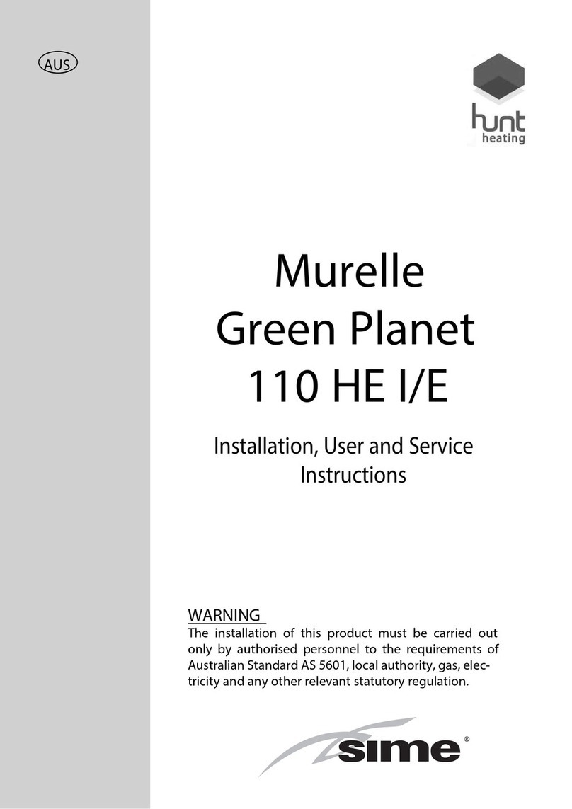 Sime Murelle Green Planet 110 HE I Installation, use and service instructions