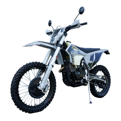 GPX MOTO 250e Owner's handbook