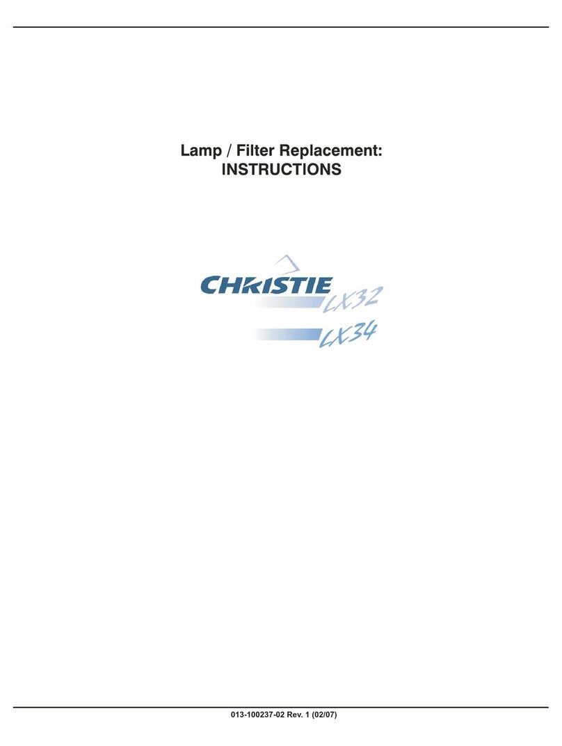 Christie LX32 Replacement instructions