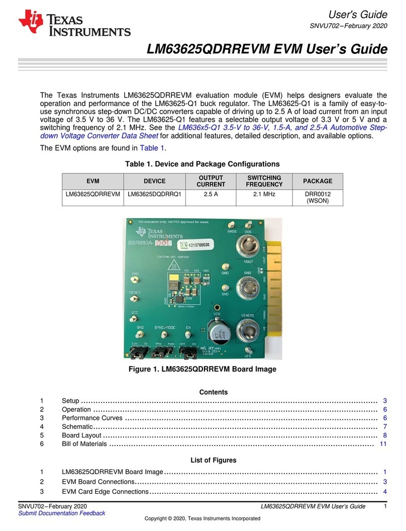Texas Instruments LM63625QDRREVM user guide