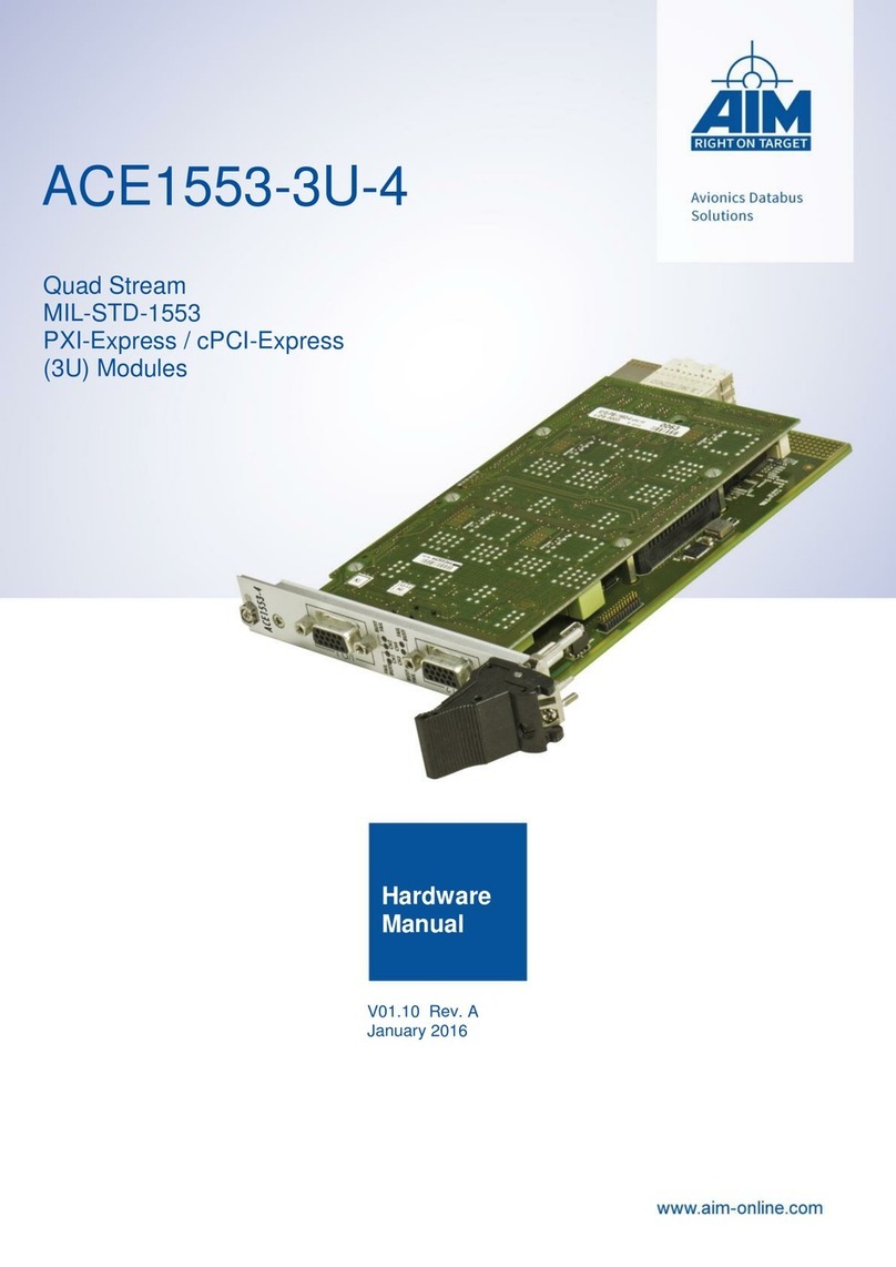 Aim ACE1553-3U-4 Hardware manual
