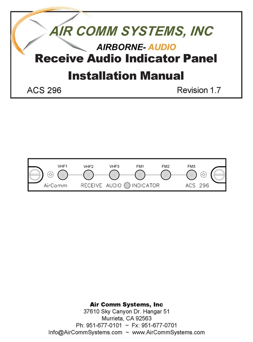 Air Comm Systems ACS 296 installation manual Air Comm Systems ACS 296 installation manual