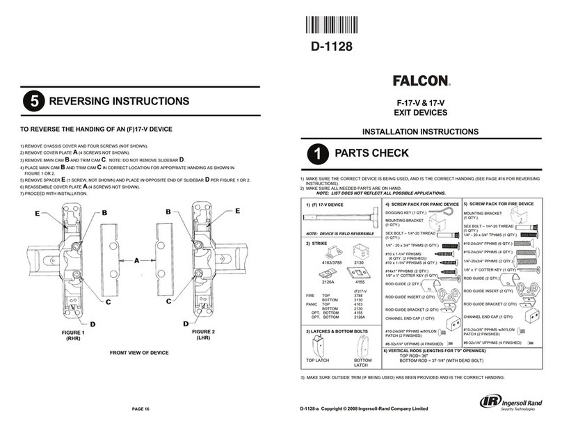 Ingersoll-Rand FALCON F-17-V installation instructions