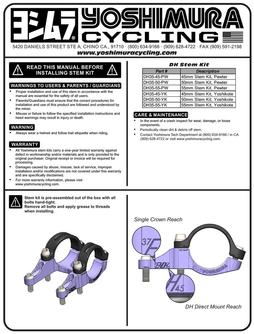 Yoshimura DH35-45-PW User manual
