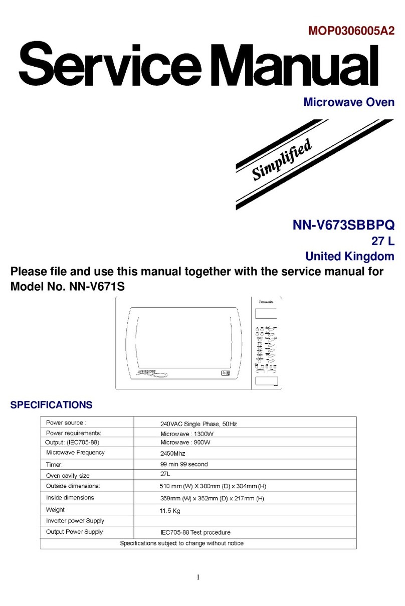 Panasonic NN-V673SBBPQ User manual
