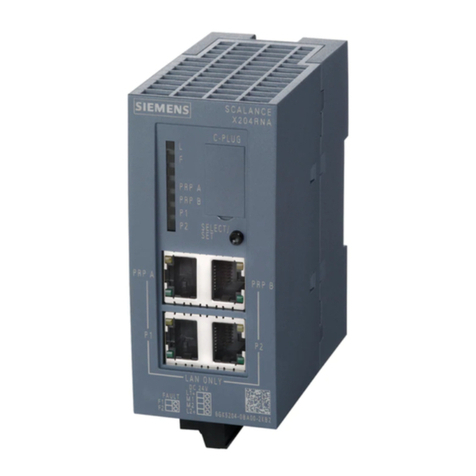 Siemens SCALANCE X-200RNA operating instructions