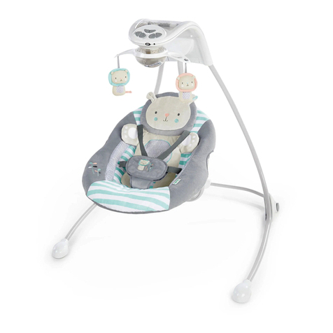 ingenuity InLighten Soothing Swing - Landry the Lion manual