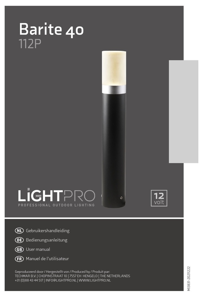 LightPro Barite 40 112P User manual