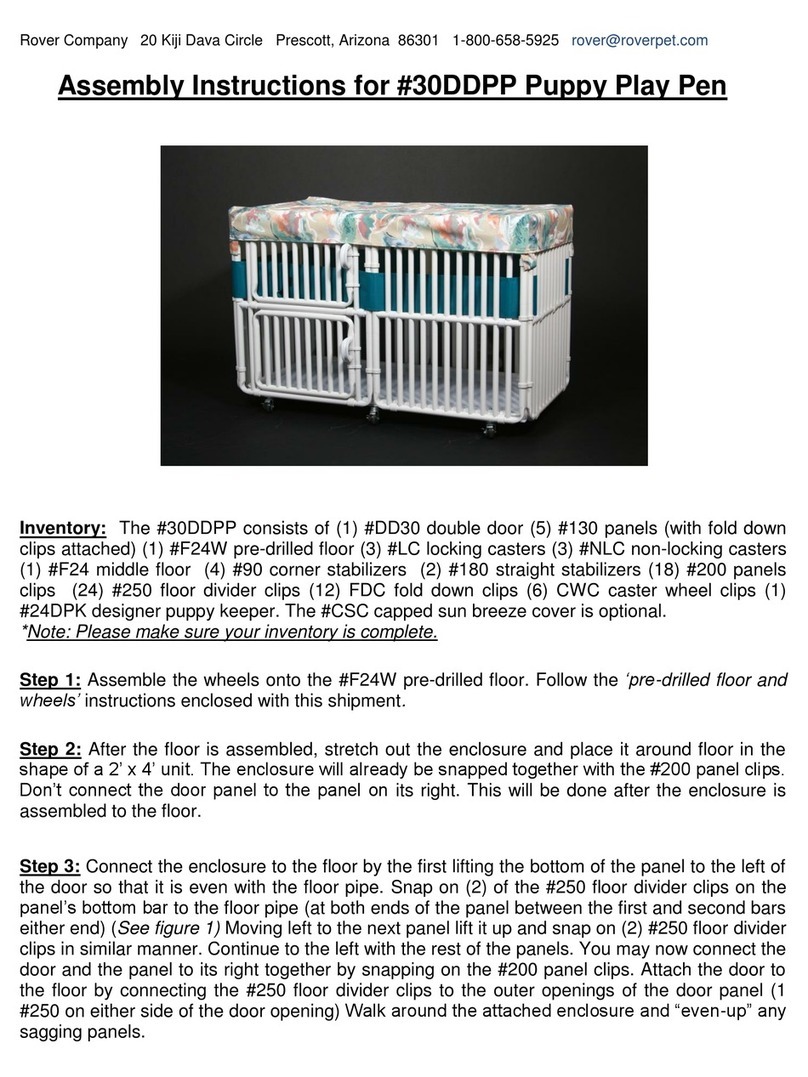 Roverpet 30DDPP Assembly instructions