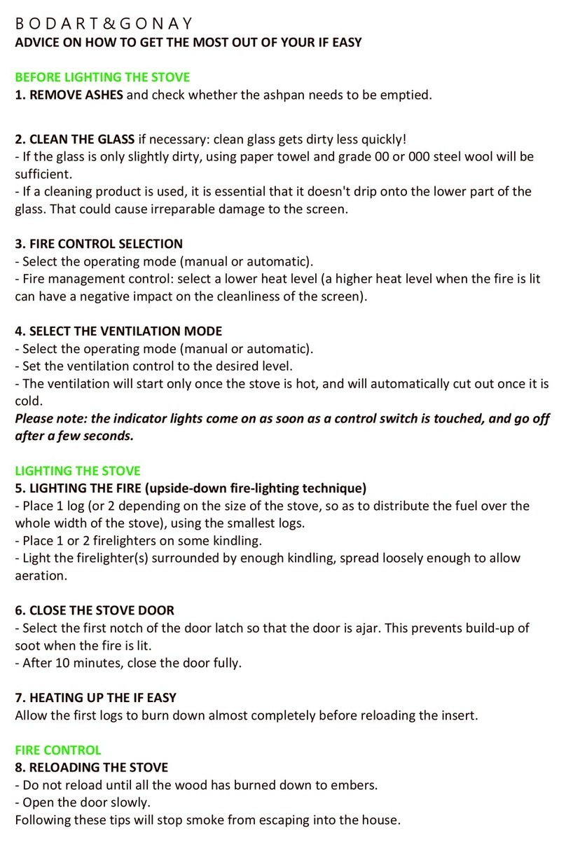 Bodart & Gonay Infire EASY User manual