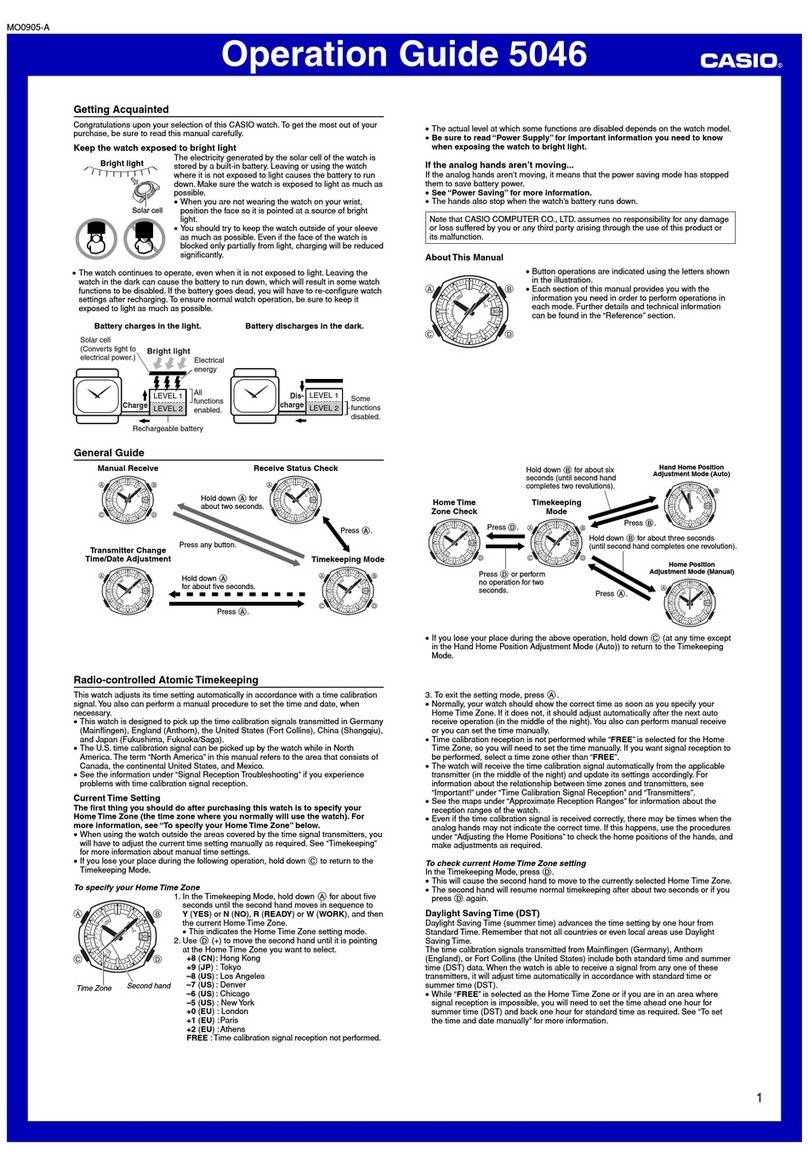 Casio 5046 User manual