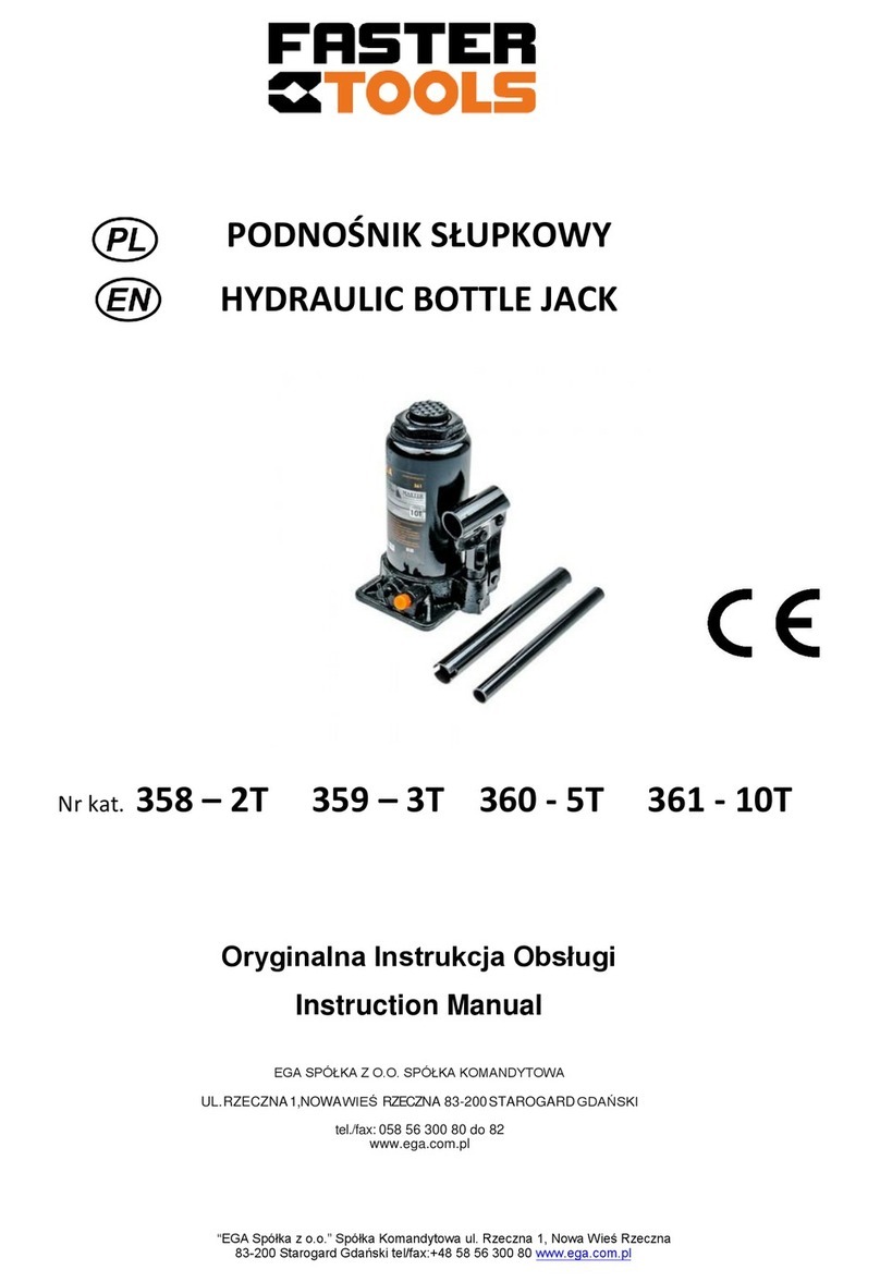 FASTER TOOLS 358-2T instruction manual