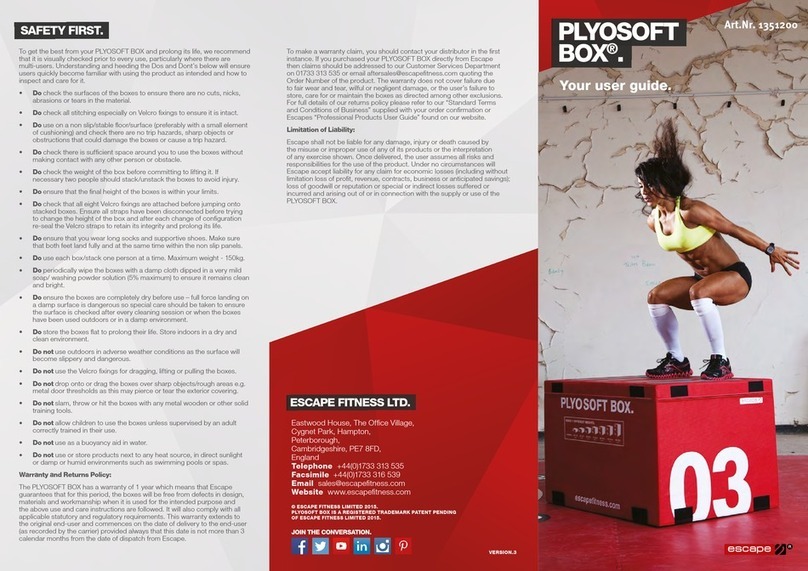 Escape PLYSOFT BOX 1351200 user guide