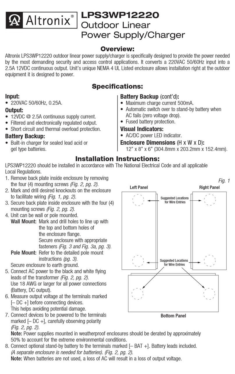 Altronix LPS3WP12220 User manual